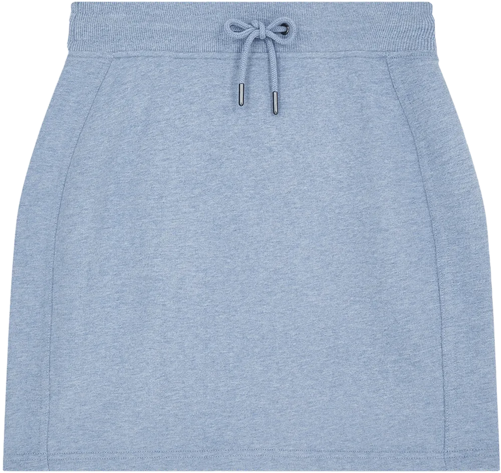EP343-SULBHE1 - Sweat Skirt - Sueded Light Blue Heather