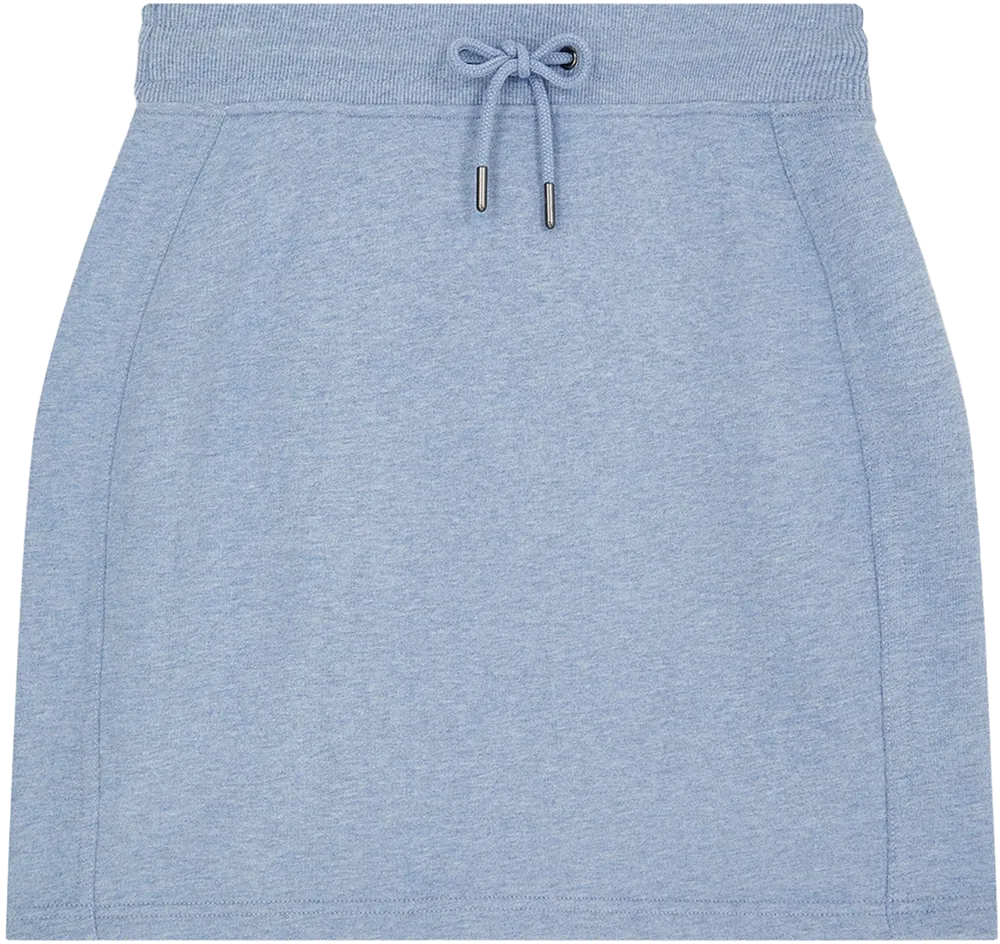 EP343-SULBHE5 - Sweat Skirt - Sueded Light Blue Heather