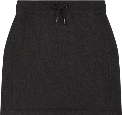 EP343-SUBLHE5 - Sweat Skirt - Sueded Black Heather