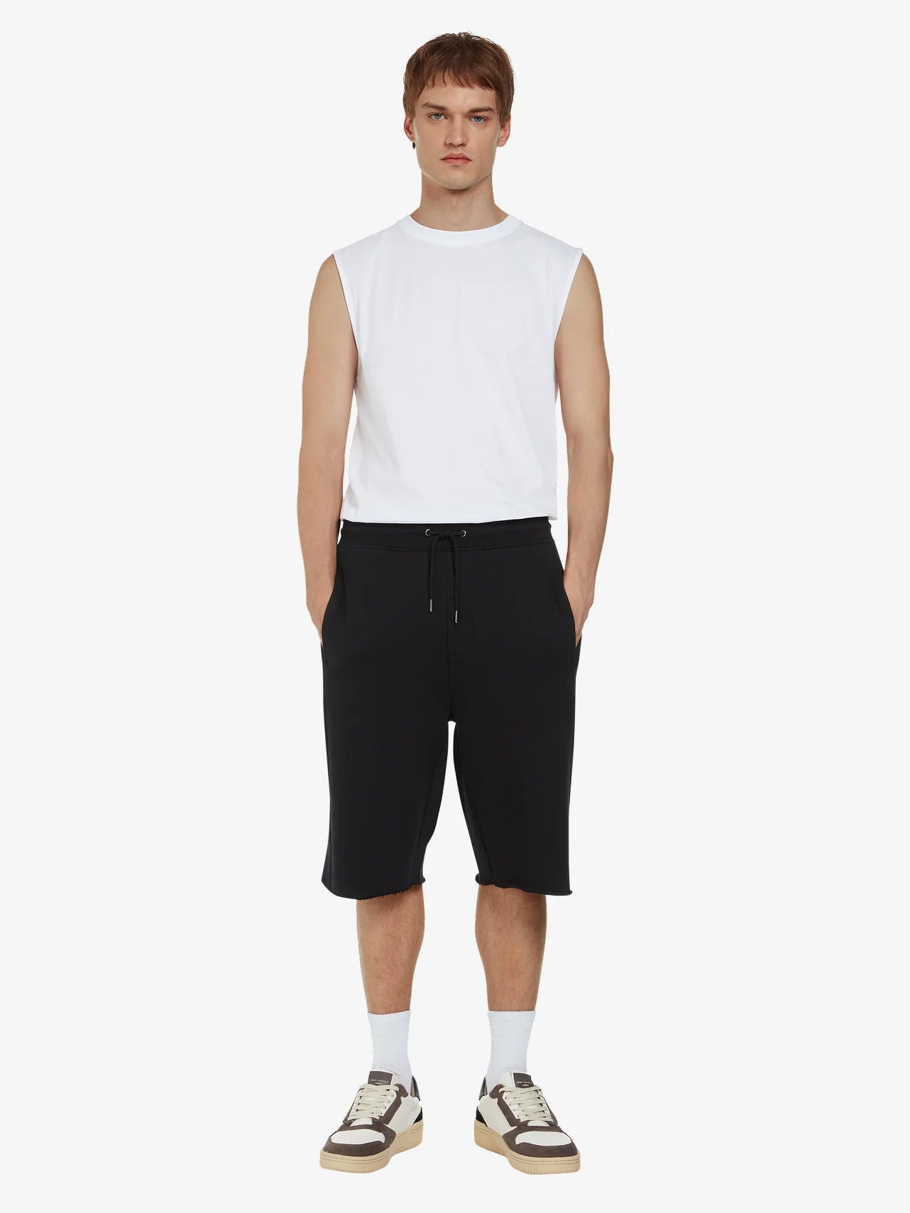Earth Positive Raw Hem Sweat Shorts
