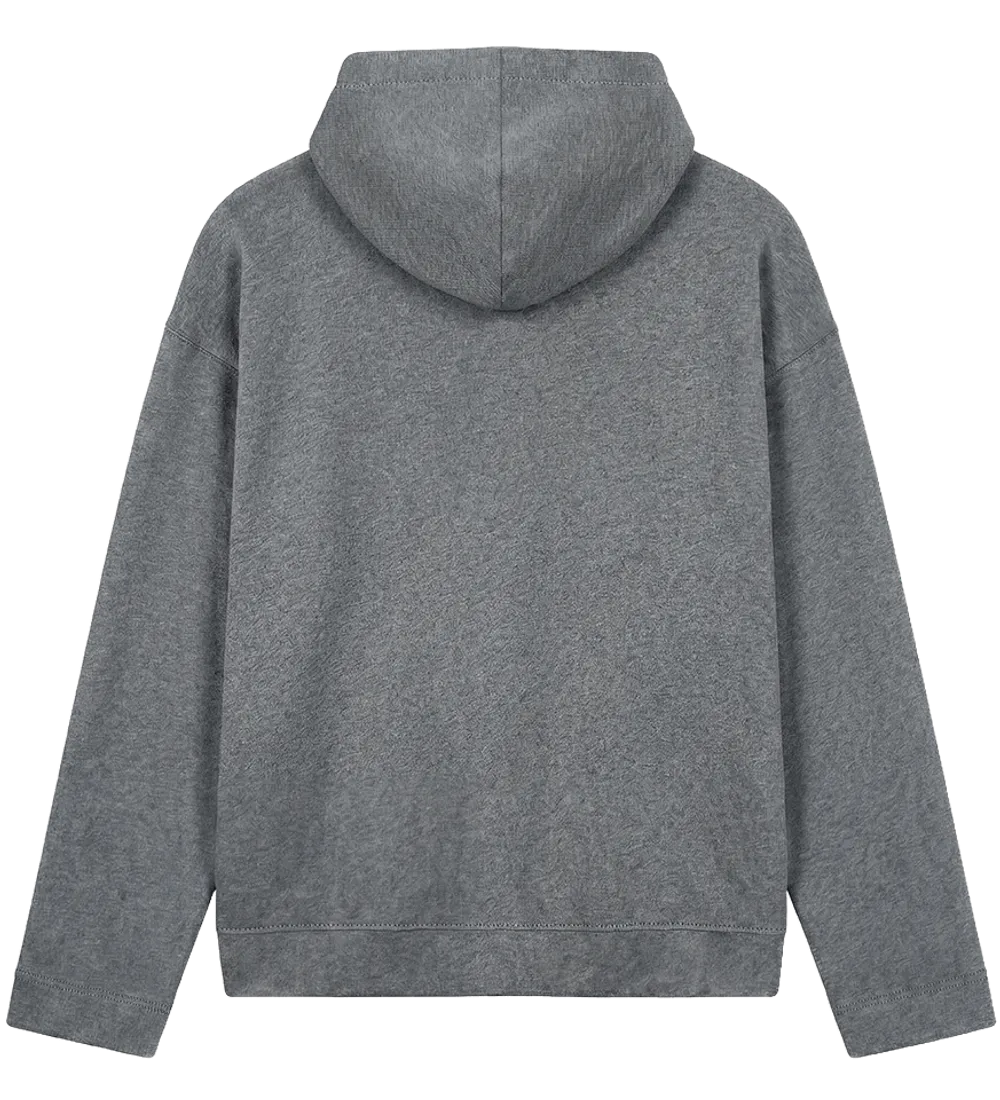 EP400-DHE0 - Women's V-Neck Hoodie - Dark Heather