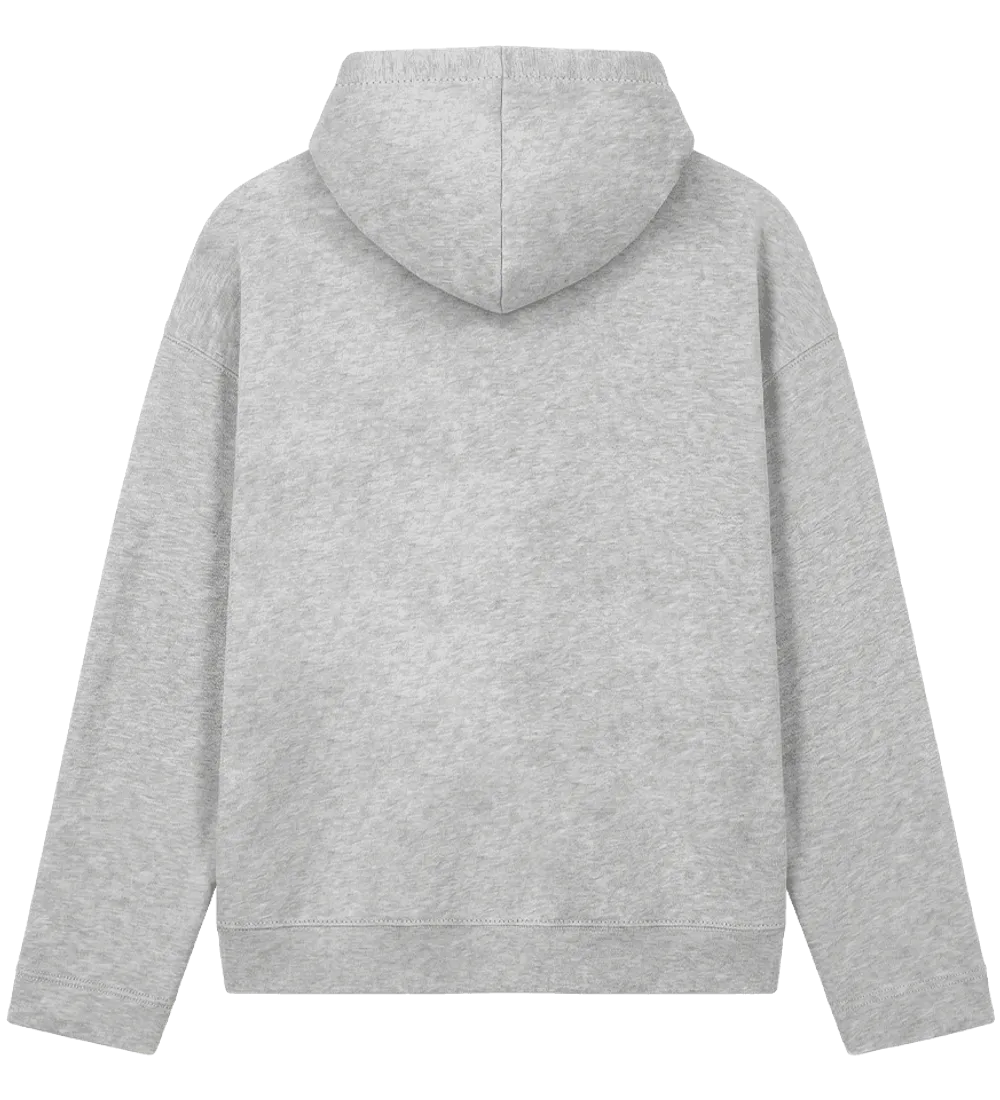 EP400-LHE0 - Women's V-Neck Hoodie - Light Heather