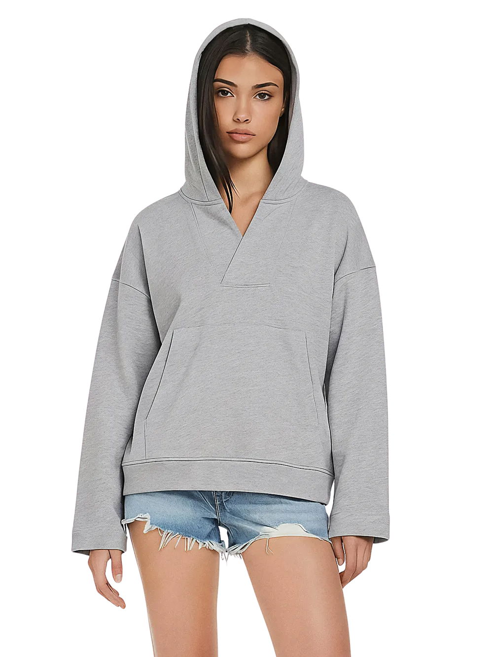 EP400 - Women's V-Neck Hoodie