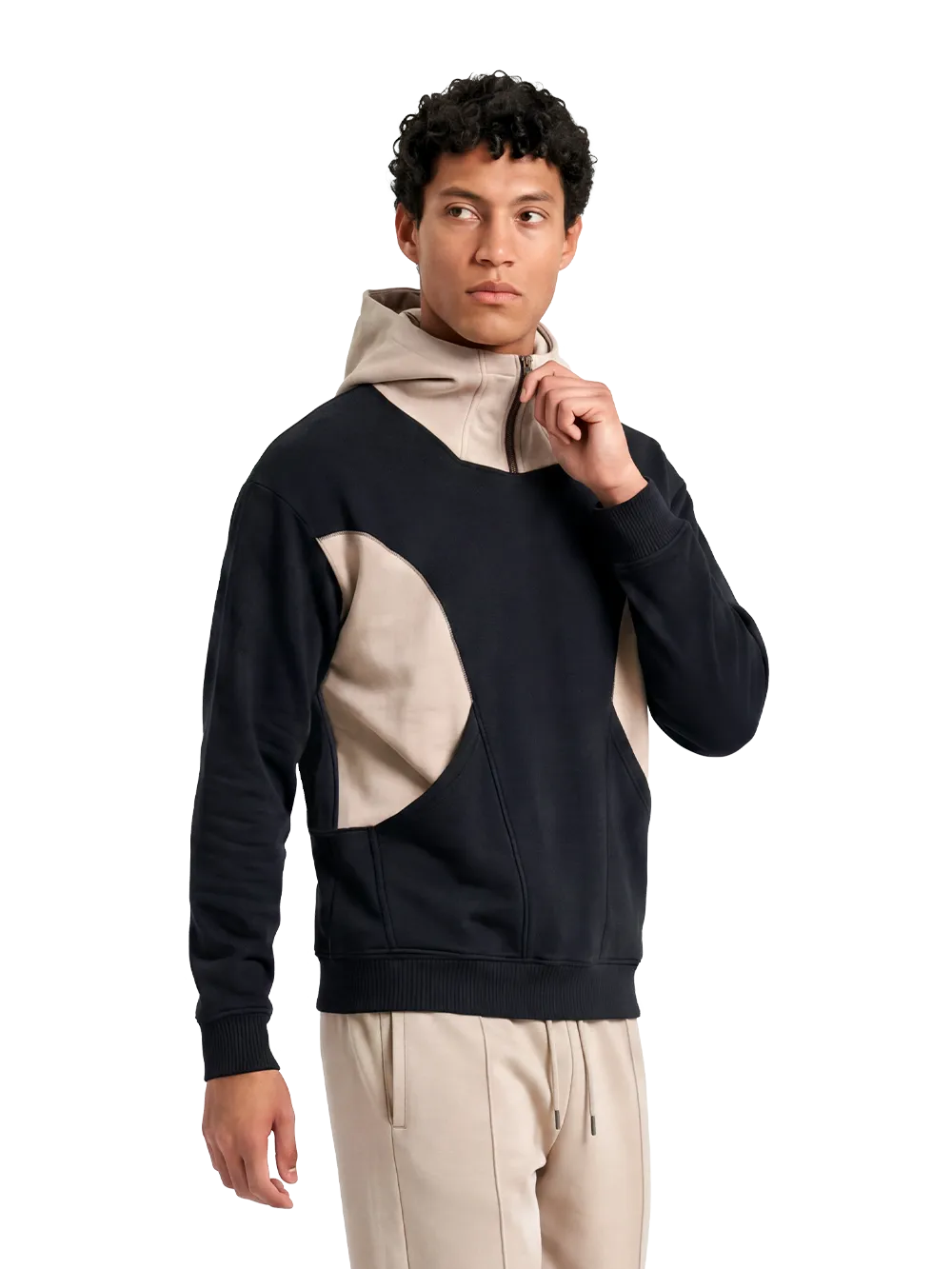 EP550 - Colour Panelled Hoodie