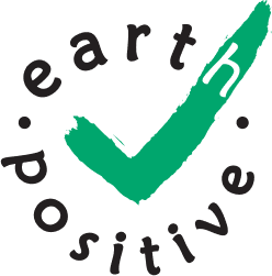 Earth Positive green tick logo