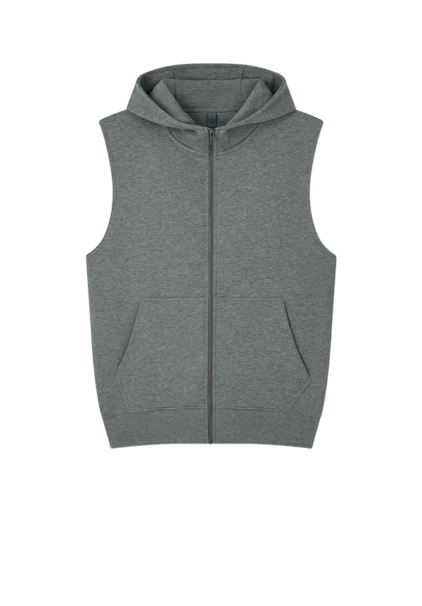 Sleeveless Zip Up Hoodie